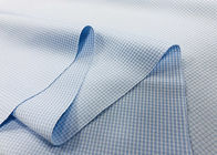 Filo di ordito 100% del tessuto della camicia del poliestere che tricotta semplicemente per i controlli blu del lavoratore