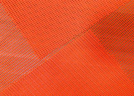 90GSM 100 per cento del poliestere del tessuto di maglia per colore rosso arancio al neon delle scarpe
