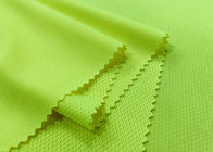 gli uccelli 140GSM osservano il giallo fluorescente il tessuto/100% del tessuto di maglia del poliestere della maglia