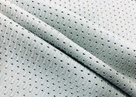 tessuto di maglia spesso 72% del poliestere elastico di 280GSM per colore leggero della menta delle scarpe