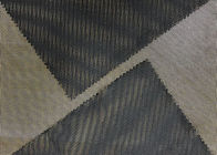 tessuto 100% di maglia del poliestere 60GSM tricottato per usura di sport che allinea il nero