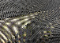 tessuto 100% di maglia del poliestere 60GSM tricottato per usura di sport che allinea il nero