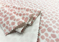 Tessuto 100% del vello del poliestere per la stampa domestica 210GSM del leopardo di rosa del tessuto