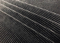 tessuto elastico del velluto a coste del poliestere di 220GSM 93% per il nero del sofà dell'abbigliamento