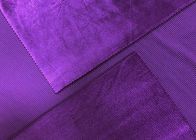 tessuto porpora elastico del velluto a coste 200GSM per il poliestere degli accessori 94% dei pantaloni