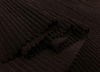 Il tessuto stampato del velluto a coste alla moda per abbigliamento appoggia Brown scuro 235GSM