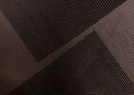 Il tessuto stampato del velluto a coste alla moda per abbigliamento appoggia Brown scuro 235GSM