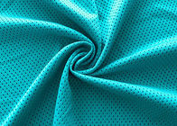 tessuto di maglia della farfalla del poliestere di 140GSM 93% per il blu di turchese del rivestimento di usura di sport