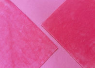 il tessuto elastico del velluto di Microfiber del poliestere di 260GSM 92% per i giocattoli si dirige il rosa del neon del tessuto