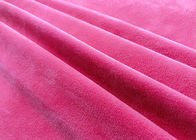 il tessuto elastico del velluto di Microfiber del poliestere di 260GSM 92% per i giocattoli si dirige il rosa del neon del tessuto