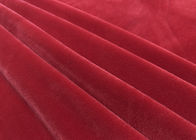 elastam rosso scuro del poliestere 8 del tessuto molle eccellente elastico del velluto 240GSM 92