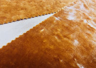 micro tessuto del velluto 330GSM/filo di ordito materiale abbigliamento del velluto che tricotta arancia
