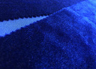 il tessuto del giocattolo della peluche 250GSM/delicatamente filo di ordito del tessuto della peluche ha tricottato il colore del blu reale