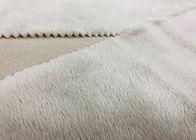 tessuto della peluche tricottato filo di ordito 220GSM per comodo beige degli animali farciti