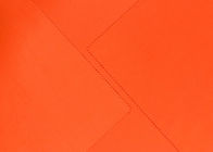 240GSM tessuto molle 100% del poliestere DWR per l'arancia fluorescente degli accessori