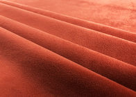 per cento rossi mattone del materiale del poliestere della peluche 205GSM del tessuto molle del giocattolo 100