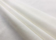 100% tessuto spazzolato poliestere molle 240GSM per i vestiti degli accessori bianchi