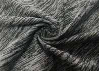 tessuto tricottante di trama 92% del filo di ordito elastico del poliestere di 180GSM per Grey di Heather di usura di yoga