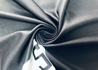 tessuto stampato poliestere elastico di 140GSM 92% per la fabbrica nera delle ghette di sport