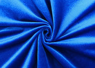 tessuto molle 100% del velluto del poliestere 200GSM per colore domestico del blu reale del tessuto