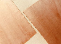 colore arancione scuro luminoso di micro del velluto 205GSM lucentezza morbida del tessuto bella