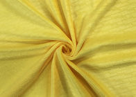 100% micro tessuto del velluto del modello impresso poliestere molle 210GSM - giallo