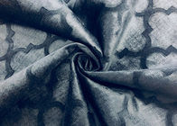 310GSM ha impresso il tessuto del velluto/il tessuto da arredamento del velluto poliestere del sofà - blu scuro