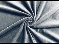 200GSM tessuto di poliestere velluto tubo cationico per divano colore grigio Twill