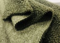 tessuto generale molle di 150cm/verde verde oliva del tessuto della coperta vello di Woollike Sherpa