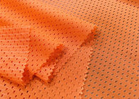 il tessuto di maglia del poliestere 110GSM per sicurezza stradale del rivestimento di usura di sport copre l'arancia al neon