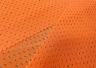 il tessuto di maglia del poliestere 110GSM per sicurezza stradale del rivestimento di usura di sport copre l'arancia al neon