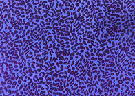 tessuto del velluto fuori bruciato poliestere di 220GSM 94% per la stampa porpora del leopardo dell'indumento