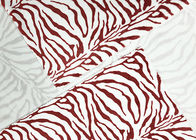 tessuto del velluto del poliestere 210GSM/poli tessuto del vello per le bande domestiche della zebra del tessuto