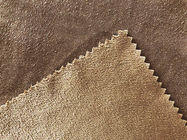 130GSM 100 per cento del tessuto della pelle scamosciata spazzolato poliestere per modo di colore di Brown dell'abbigliamento