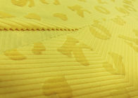 100% l'alfabeto impresso poliestere molle 210GSM segna il micro tessuto con lettere del velluto - giallo