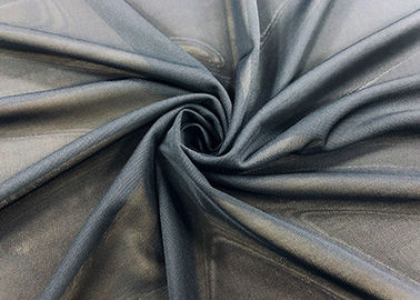 reticolato della maglia del poliestere di 180GSM 85%/tessuto di maglia elastico per il nero degli indumenti