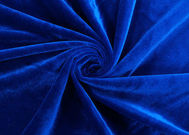 il tessuto del giocattolo della peluche 250GSM/delicatamente filo di ordito del tessuto della peluche ha tricottato il colore del blu reale